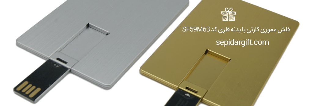 فلش مموری کارتی فلزی - فلش مموری کارتی با بدنه فلزی کد SF59M63